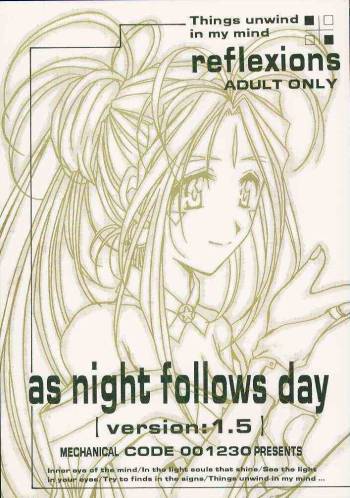 as night follows day version:1.5 cover
