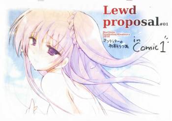 Lewd proposal #01 cover