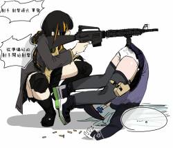 [HUQU] HK416 x M16 (Girls Frontline) [Chinese] [ Decensored] [AKwoL烤肉组]
