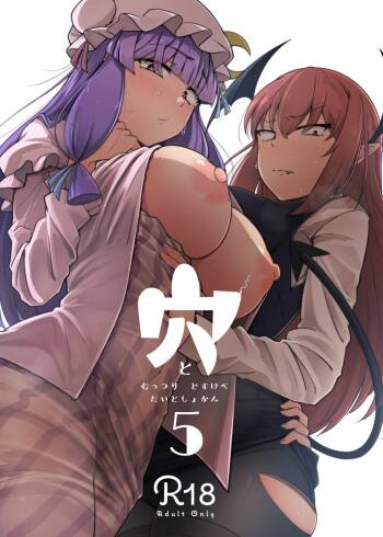 Ana to Muttsuri Dosukebe Daitoshokan 5 | The Hole and the Closet Perverted Unmoving Great Library 5 cover