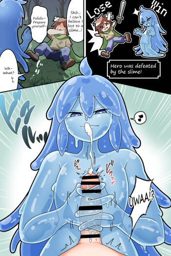 A manga about losing to a sperm extracting slime's paizuri cover
