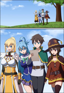 KONOSUBA - Kazuma Satou / Aqua / Megumin / Darkness [part 1-3] │ (Pixiv Fanbox)