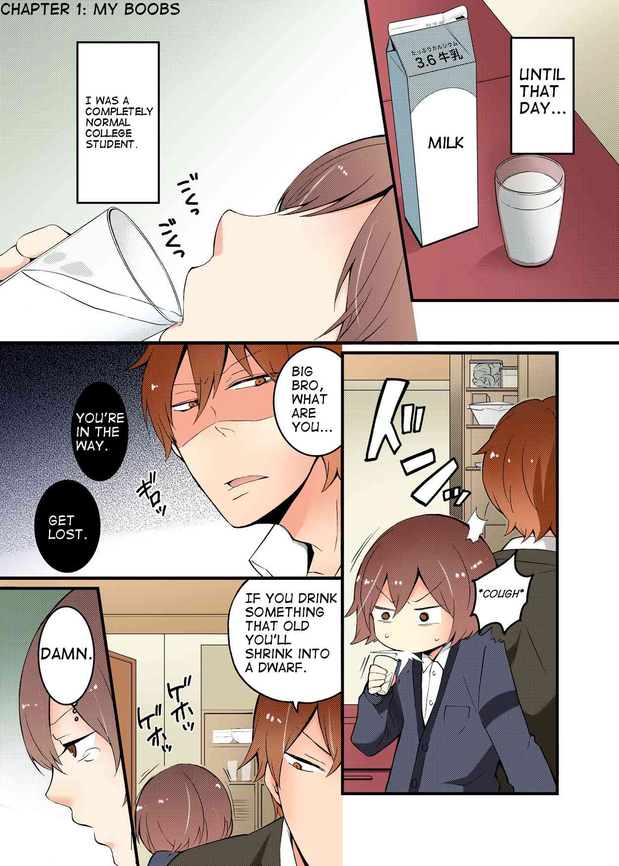 Totsuon! ~Totsuzen Onnanonko Ni Natta No De, Ore No Oppai Monde Mimasen Ka? | Totsuon! Since I've Abruptly Turned Into a Girl, Won't You Fondle My Boobs? Ch. 1-2 page 3 full
