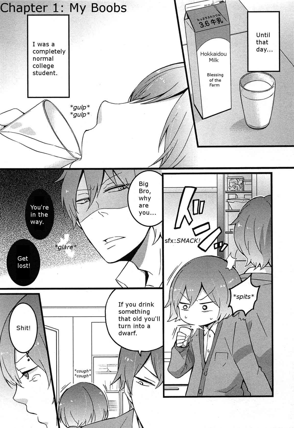 Totsuon! ~Totsuzen Onnanonko Ni Natta No De, Ore No Oppai Monde Mimasen Ka? | Totsuon! Since I've Abruptly Turned Into a Girl, Won't You Fondle My Boobs? Ch. 1-2 page 6 full