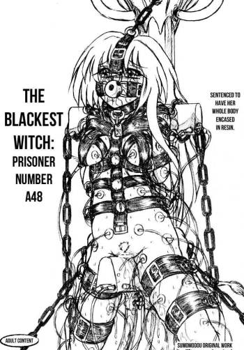 "Shikkoku no Majo" "Pikupiku Makopi" | "The Blackest Witch: Prisoner Number A48" "Twitch-Twitch Makopi: A small Cure Sword book" cover