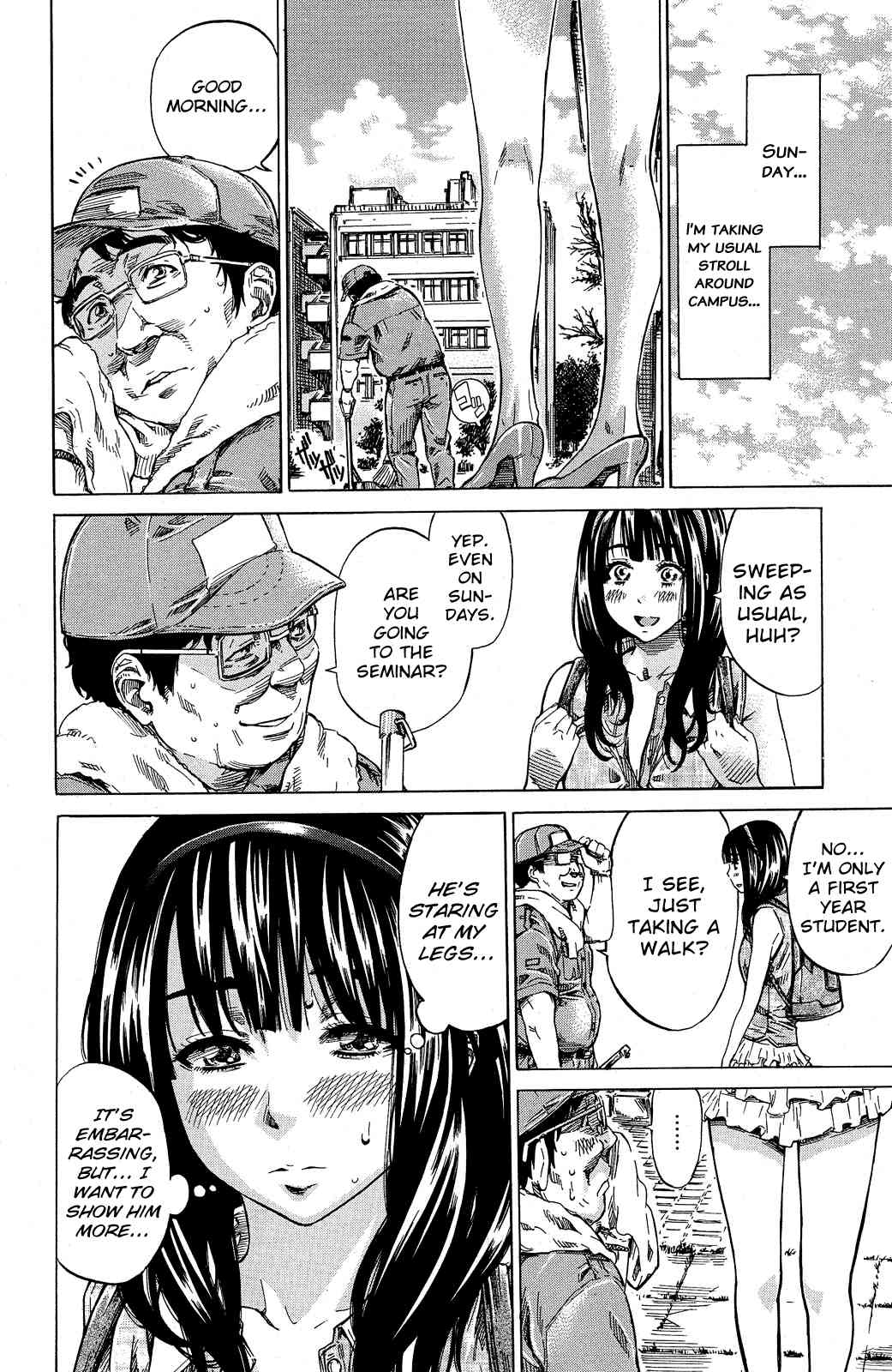 Campus Zenra Hokou wa Joshidai-sei no Tokken | Exhibitionist College Girl Series Ch. 2 page 8 full