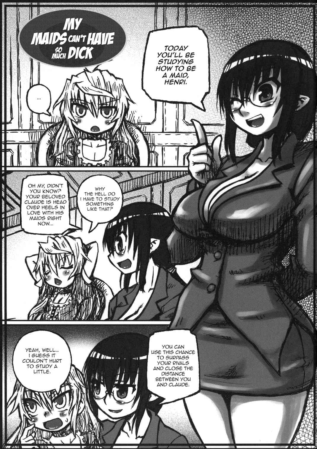 Orenchi no Maid-tachi ga Konna ni Futanari na Wake ga nai | My Maids Can't Have This Much Dick  =SW & Ero Manga Girls= page 2 full