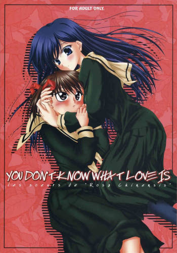 YOU DON'T KNOW WHAT LOVE IS cover