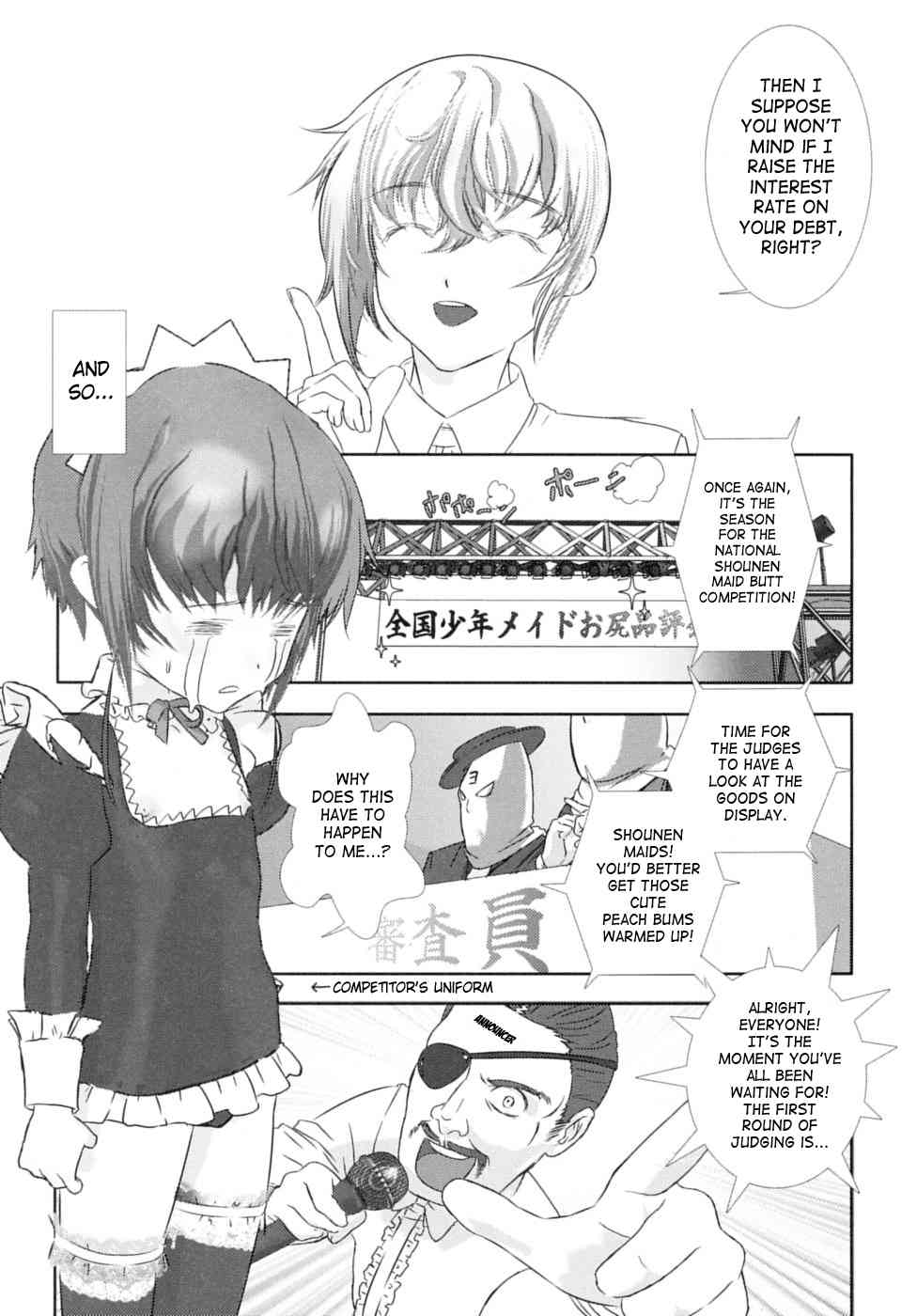 Shounen Maid Kuro-kun’s Butt Competition page 5 full