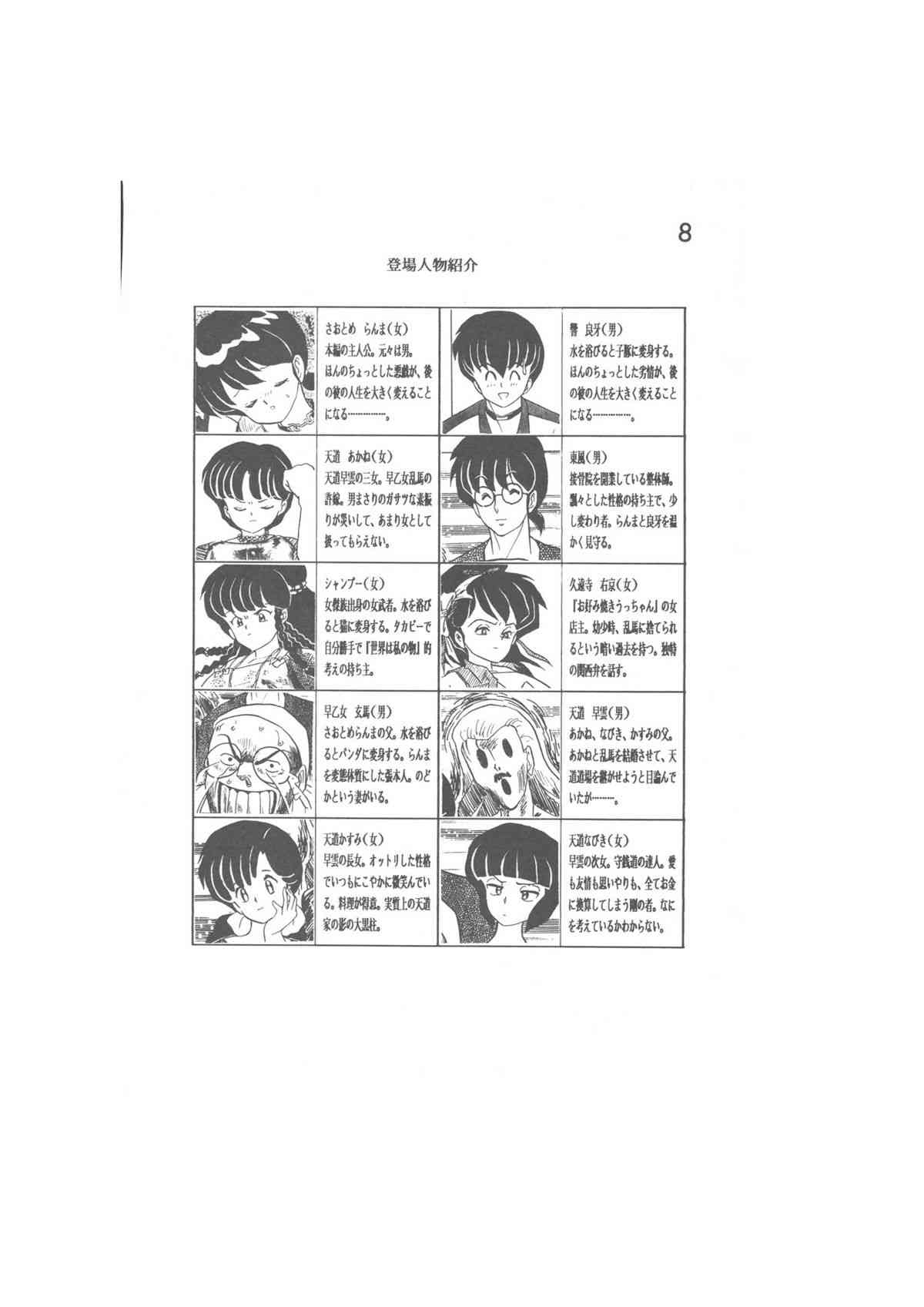 小説らんま1／2　完結編　-第一部　恋の発生- A Ranma Novel By Dark Zone page 8 full