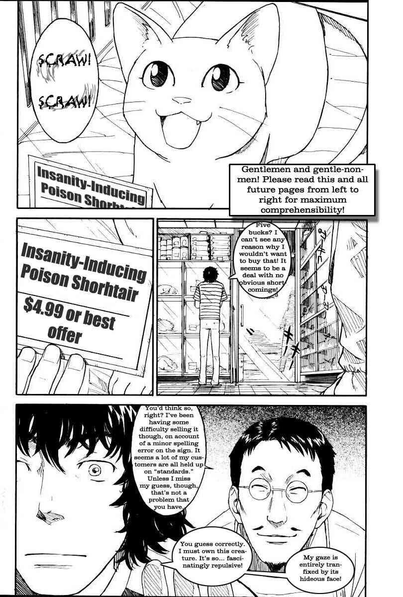 Scraw!: The Ballad of the Insanity Inducing Poison Shorthair, Verse 1 page 1 full