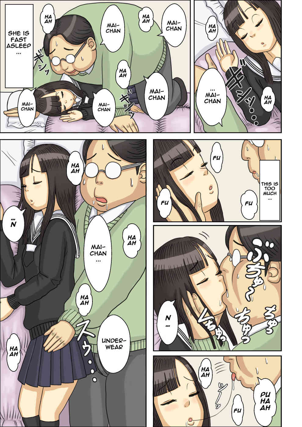 Nemuraseta JK Tsureko ni, Nettori Sumata Bukkake Nakadashi page 10 full