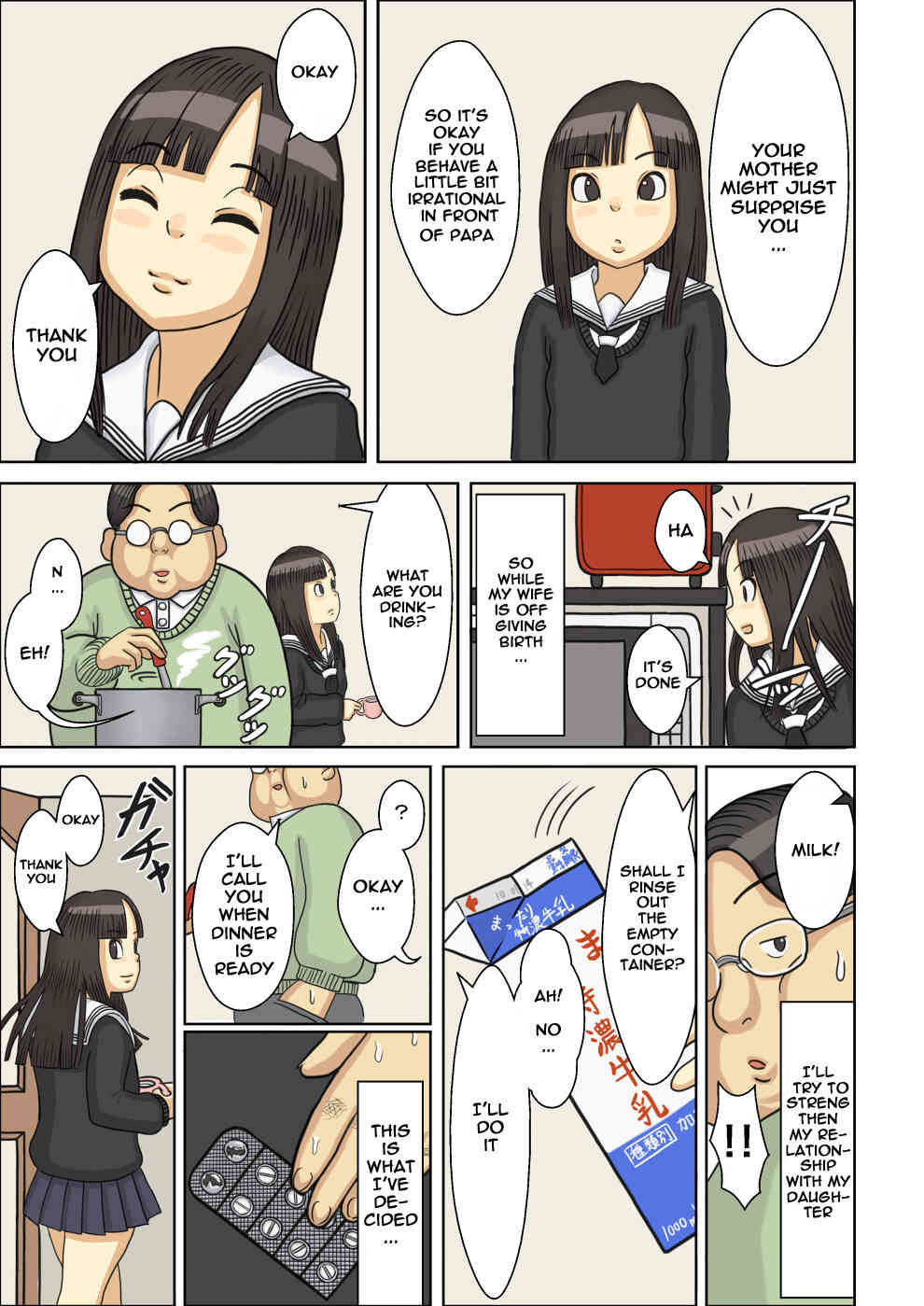 Nemuraseta JK Tsureko ni, Nettori Sumata Bukkake Nakadashi page 6 full