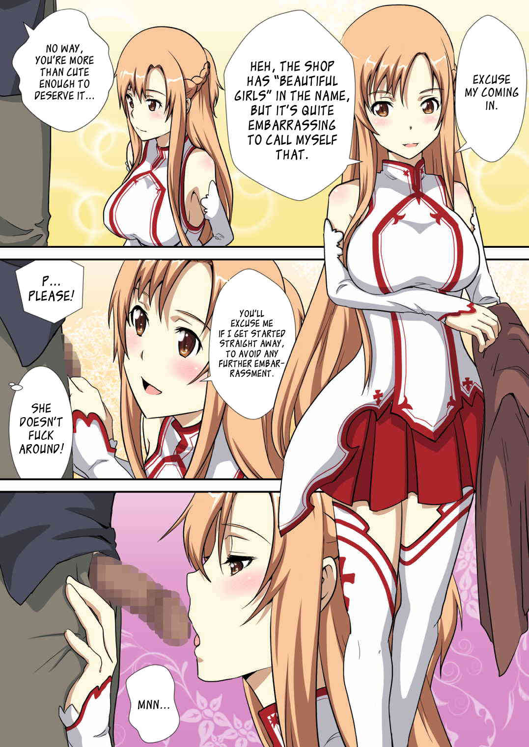Deliheal Bishoujo Kouryaku Gumi Asuna desu | Asuna, the Escort from the Beautiful Girls Walkthrough Company  =SNP= page 4 full