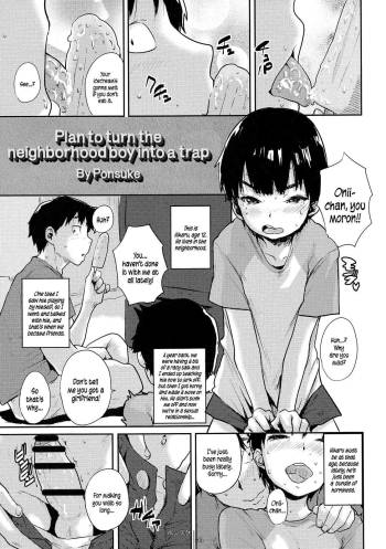 Kinjo no Shounen o Otokonoko Keikaku | Plan to turn the neighborhood boy into a trap cover