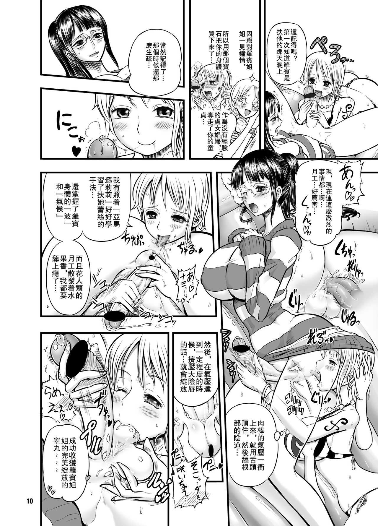 Midarezaki Joshuu Kaizoku 2 -Robin to Nami no Love Love Mitsu Shibori hen- page 10 full