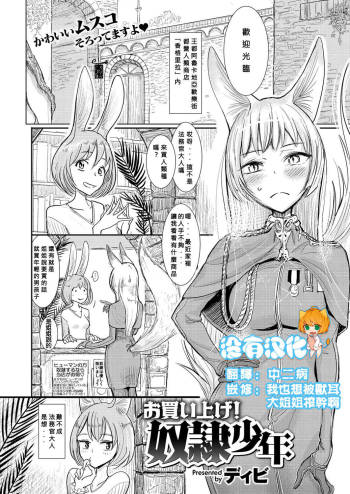 Okaiage! Dorei Shounen cover