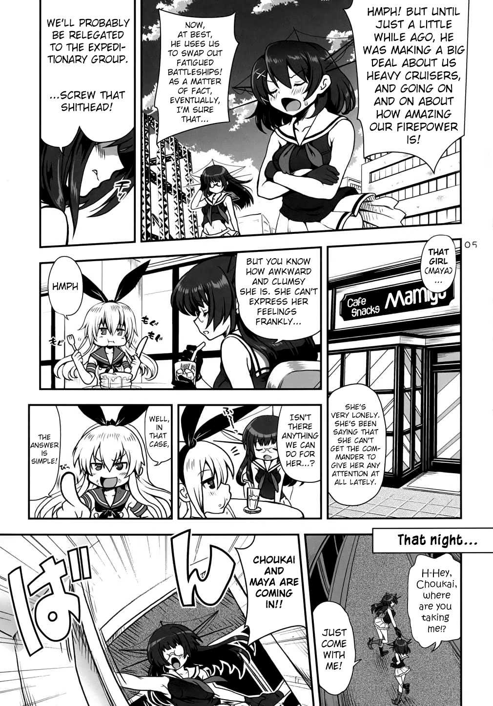 a hack aim you Shimakaze・Choukai no Daisakusen! Maya-sama o Kaijuu seyo!! page 4 full