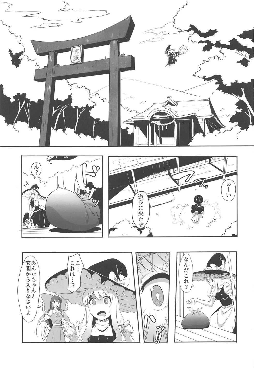 Futanari Reimu to Futanari Marisa ga Micro Bikini de Ichaicha Suru Hon page 2 full