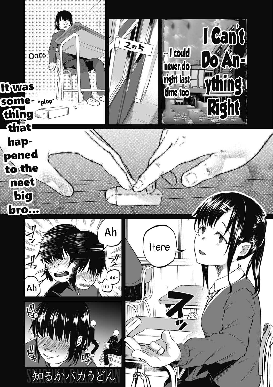 I Can't Do Anything Right ~ I could never do right last time too page 1 full