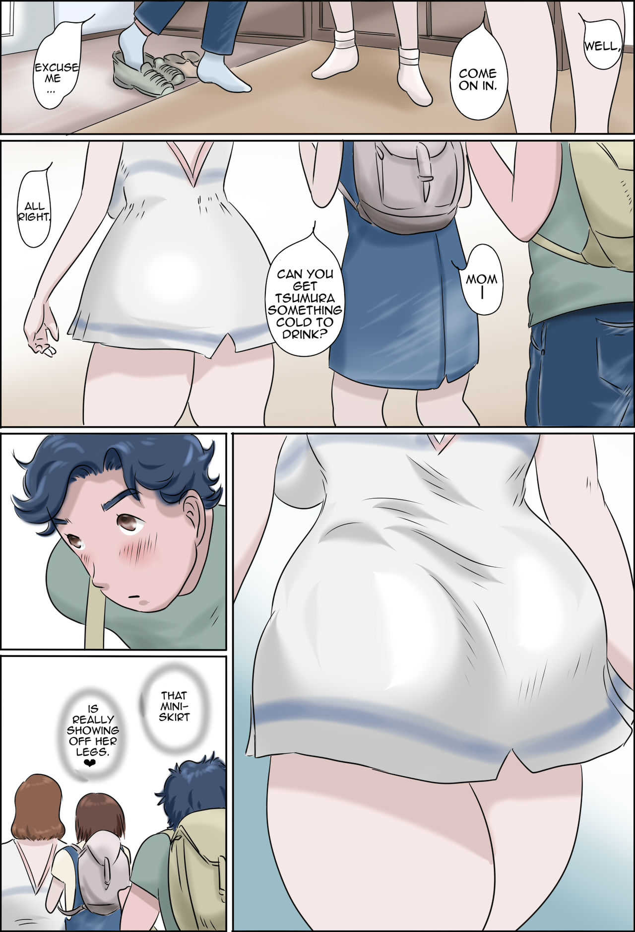 Kanojo no Kaasan ha Guigui Sassotekureta Ken | My Girlfriend's Mother Jumps my Bones page 4 full