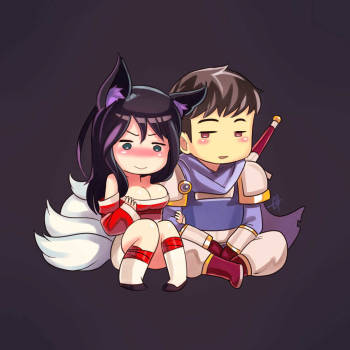 Ahri x Garen cover