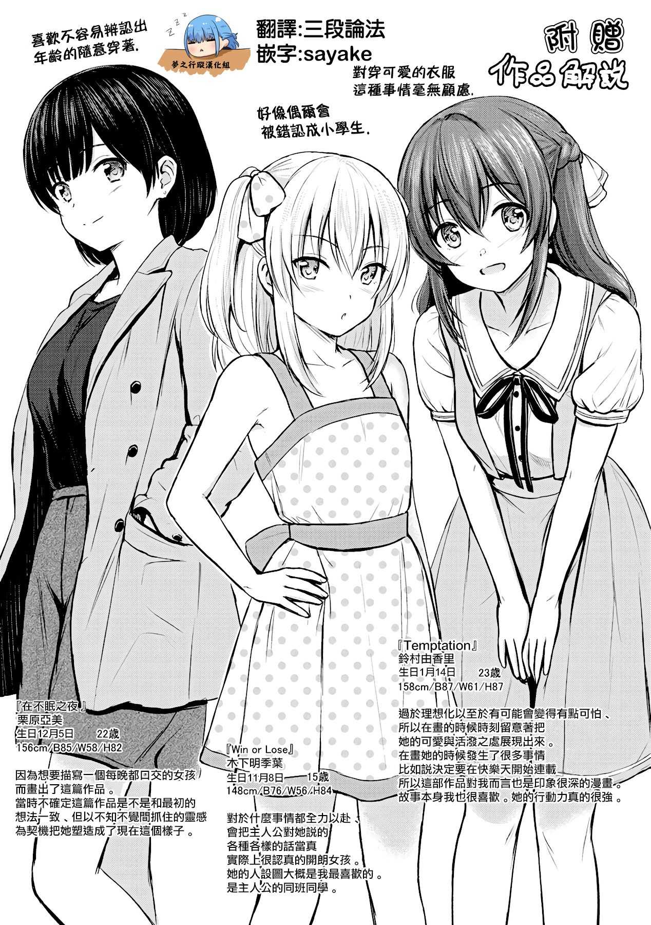 Temptation 作品後記 page 1 full