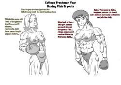 Boxing Girls Katie vs. Liz Rounds 1-4  Plus Bonus Sisters Round