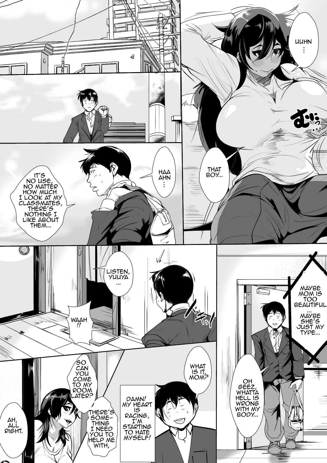 Haha ni Horeteshimatta Musuko to Kimochi wo Butsukeacchau Ichiya | Son's Hot One Night Encounter With His Adored Mother page 8 full