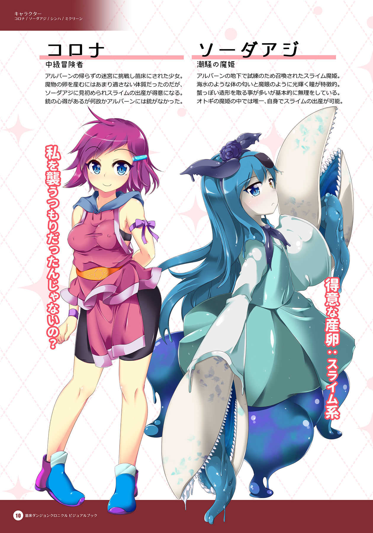 Naedoko Dungeon Chronicle Official Design Works page 9 full