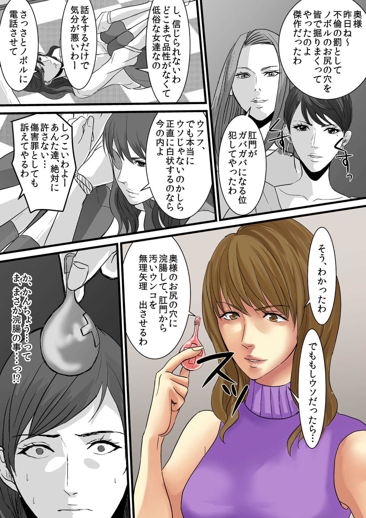 セレブ婦人達への復讐○辱 ～不倫の代償を浣腸で償わされた女達～ page 7 full