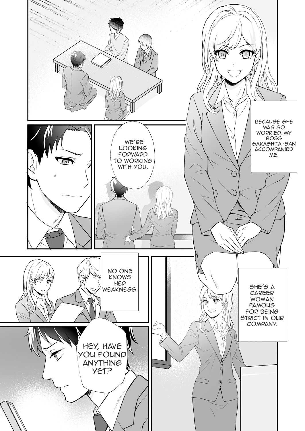 Capsule Hotel ni Tomattara Oni Joushi ga Ore no Shita de Torogao ni Natta 1-2 | Staying at a capsule hotel my demon boss makes a torogao under me Ch. 1-2 page 4 full