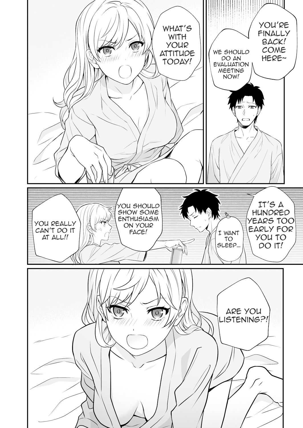 Capsule Hotel ni Tomattara Oni Joushi ga Ore no Shita de Torogao ni Natta 1-2 | Staying at a capsule hotel my demon boss makes a torogao under me Ch. 1-2 page 8 full