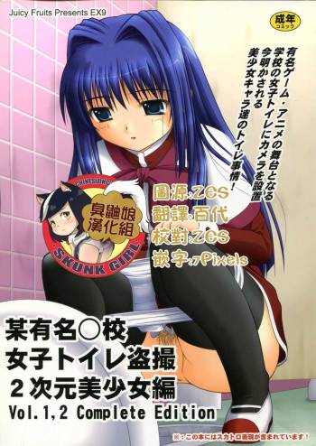 Bou Yuumei Koukou Joshi Toilet Tousatsu 2-jigen Bishoujo Hen Vol. 1, 2 Complete Edition cover