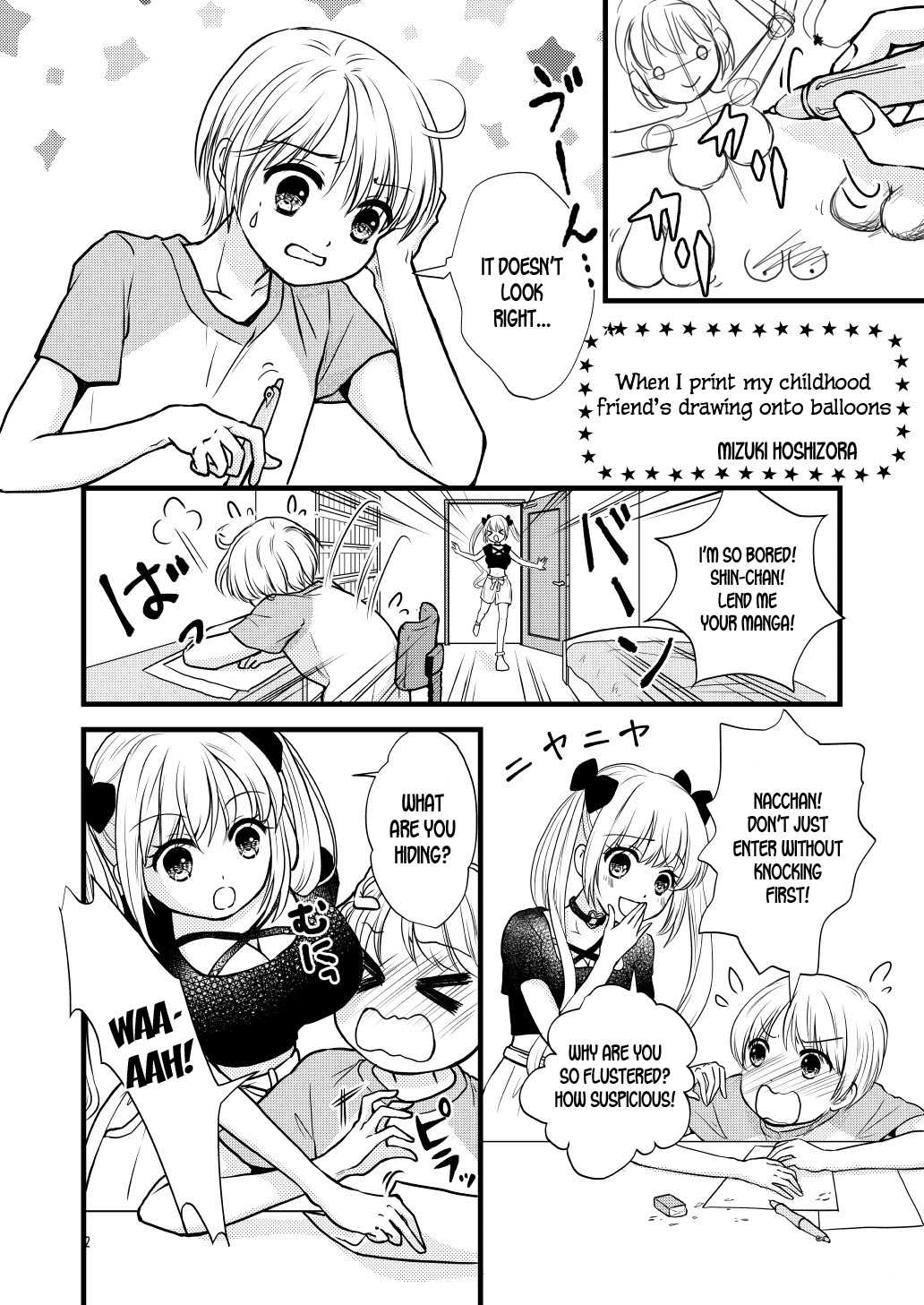 Boku no Osananajimi o Illust Fuusen ni Shitemitara | When I Print My Childhood Friend's Drawing Onto Balloons page 2 full