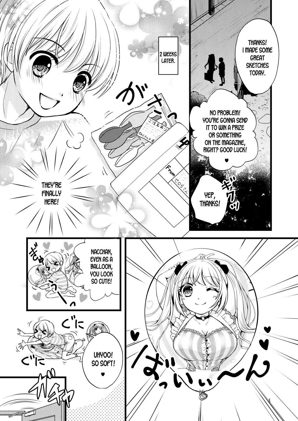 Boku no Osananajimi o Illust Fuusen ni Shitemitara | When I Print My Childhood Friend's Drawing Onto Balloons page 5 full