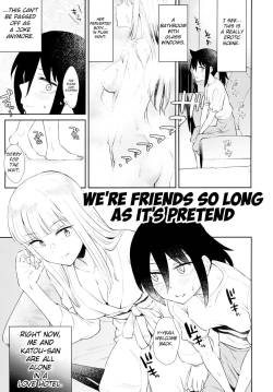 (Motenaishi Sokubaikai Suru 3) [Umemoto Seisaku Iinkai (Orikuchi Hirata)] Gokko made nara Tomodachi dakedo | We're Friends So Long As It's Pretend (MokoMote Ecstasy) (Watashi ga Motenai no wa Dou Kangaetemo Omaera ga Warui!) [English] [Goggled Ano