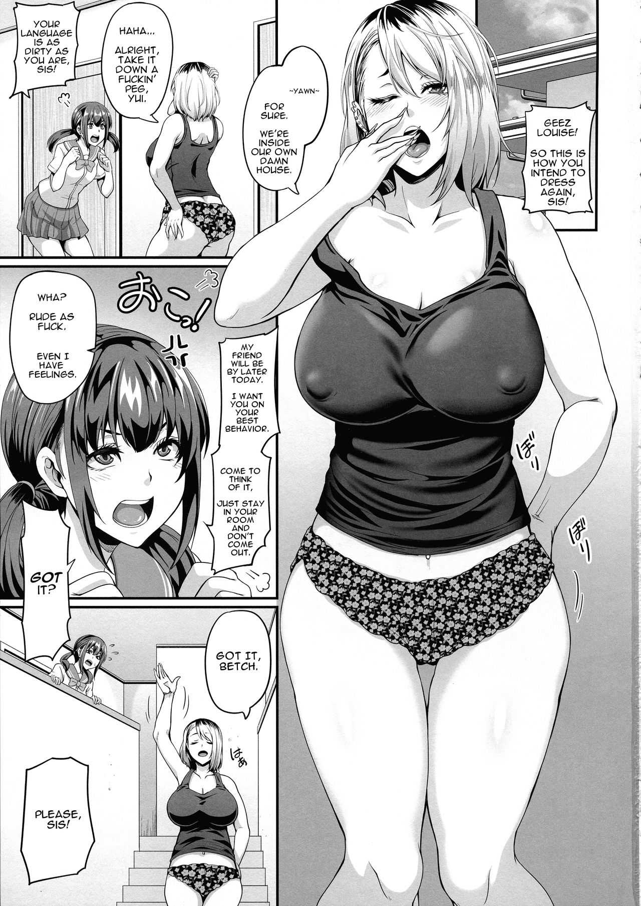 Kanojo no Ane wa Gal de Bitch de Yariman de | Her Sister's a Gyaru, a Bitch, and a Slut page 3 full