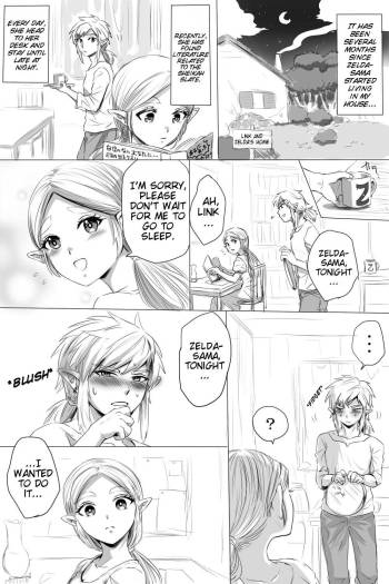 BreaWi no LinZel ga Hitasura Ichaicha Shite Sukebe na Koto Suru Manga | A BoTW manga where Link and Zelda earnestly flirt and do lewd things cover