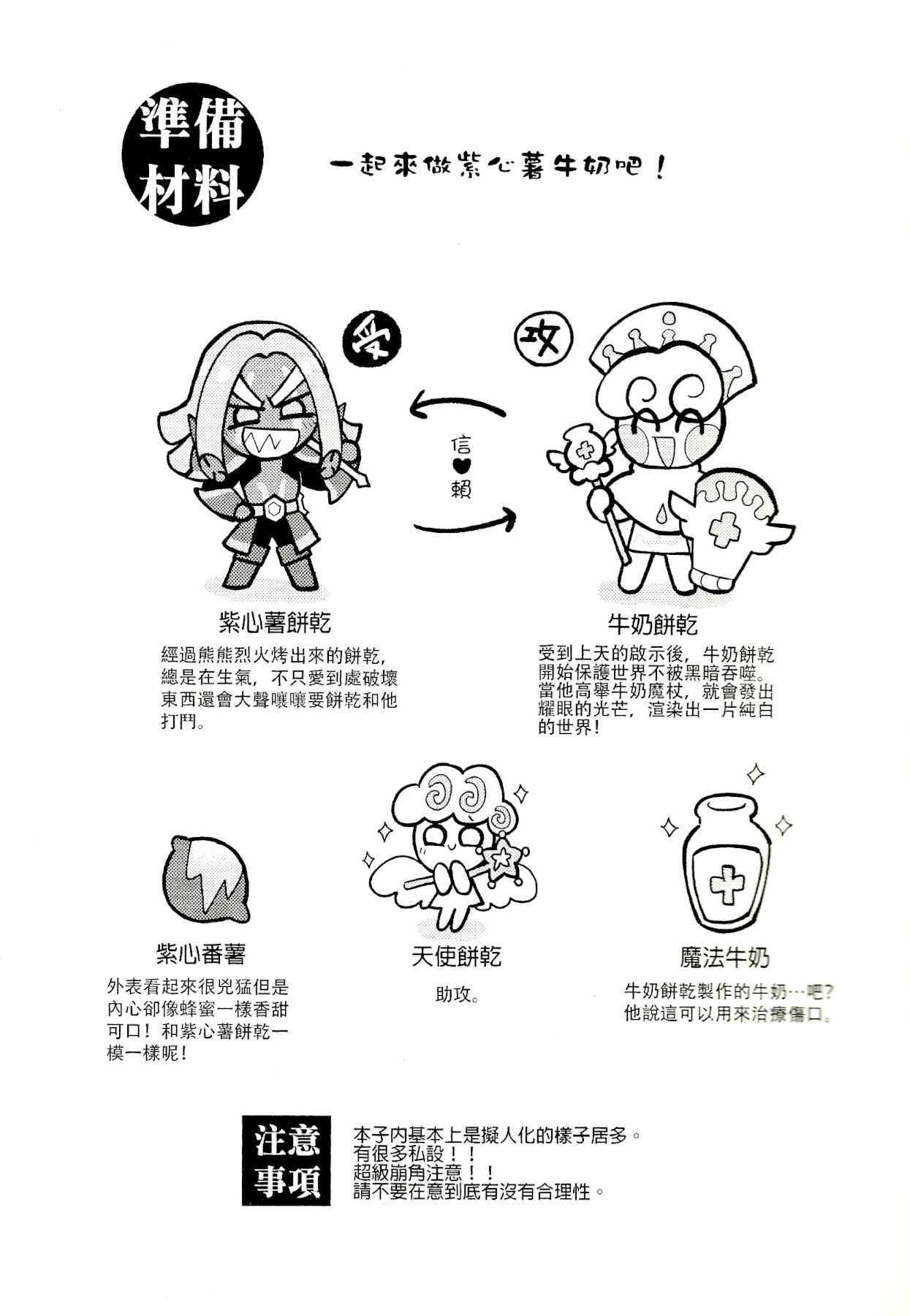 Yī qǐlái zuò zǐ xīn shǔ niúnǎi ba | "Let's make purple sweet potato milk together" page 2 full