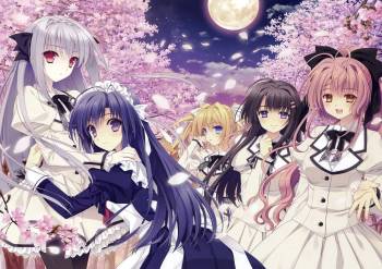Tsuki ni Yorisou Otome no Sahou official visual fanbook cover