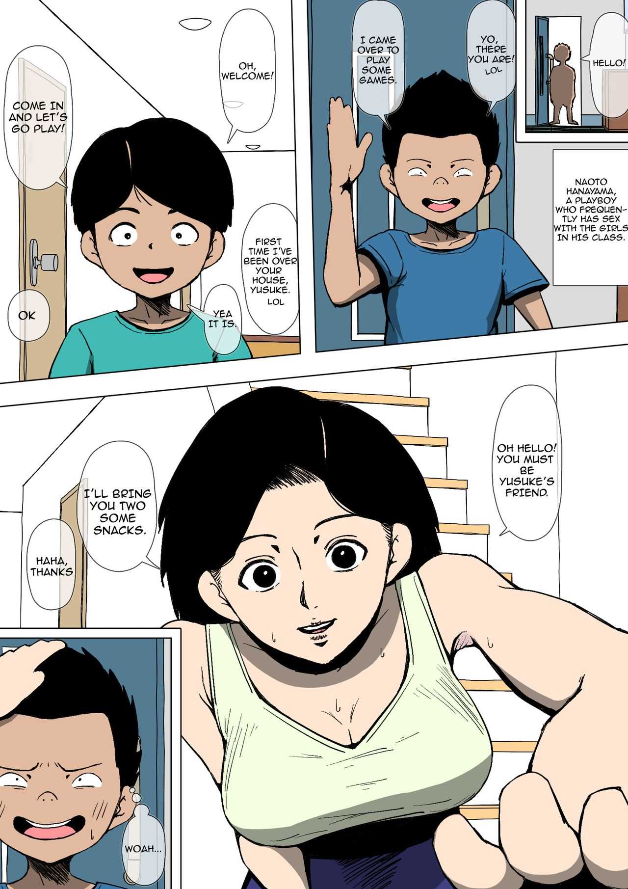 Okaa-san to Class no Yarichin ga | Mom and the Playboy Classmate page 3 full