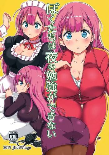 Bokutachi wa Yoru no Benkyou ga Dekinai cover