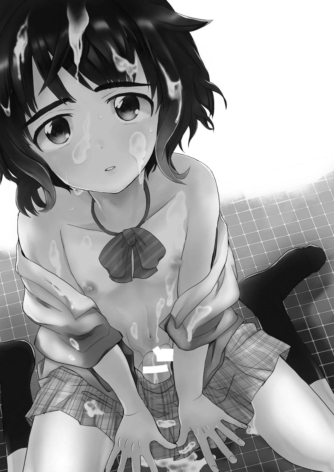 Toilet ni Ittara SeJiru Mamire no Otokonoko ga Taorete Ita no de Toriaezu Irete Mita | When I Went To The Bathroom I Found A Trap Covered In Cum On The Ground So I Thought I'd Try Fucking Him   Digita page 2 full
