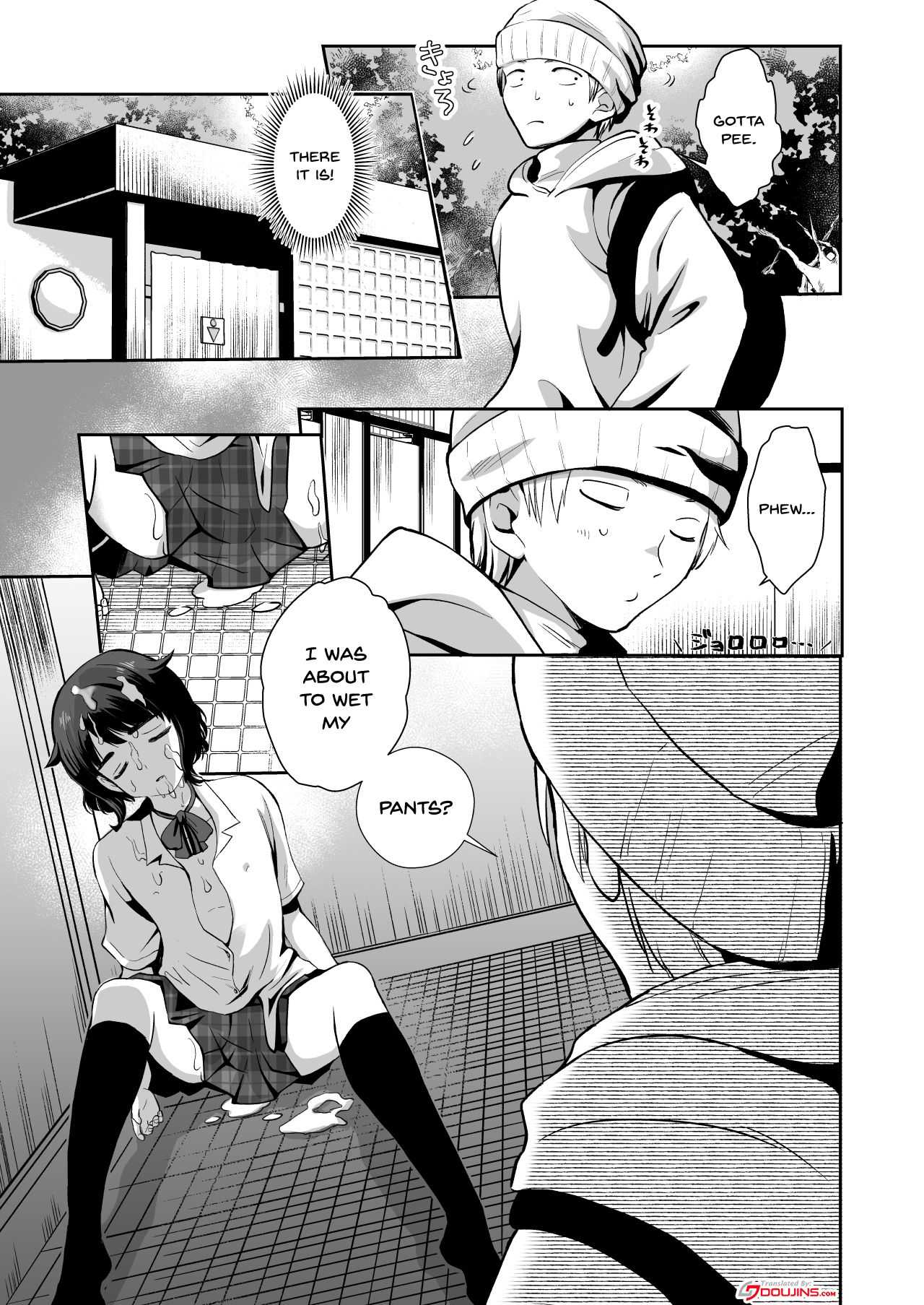 Toilet ni Ittara SeJiru Mamire no Otokonoko ga Taorete Ita no de Toriaezu Irete Mita | When I Went To The Bathroom I Found A Trap Covered In Cum On The Ground So I Thought I'd Try Fucking Him   Digita page 4 full