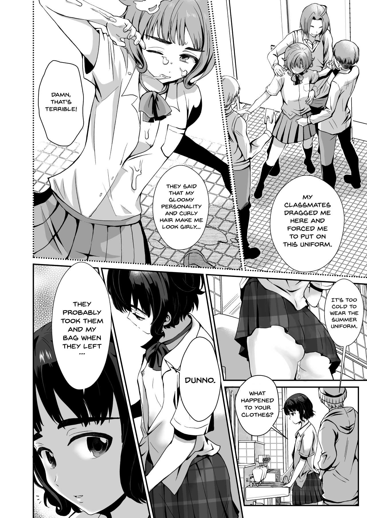 Toilet ni Ittara SeJiru Mamire no Otokonoko ga Taorete Ita no de Toriaezu Irete Mita | When I Went To The Bathroom I Found A Trap Covered In Cum On The Ground So I Thought I'd Try Fucking Him   Digita page 7 full
