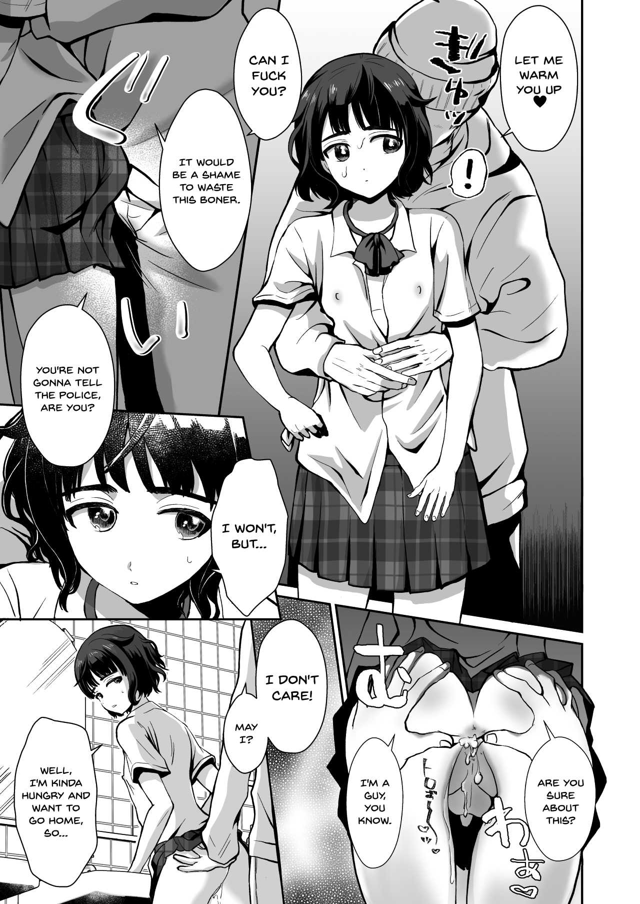 Toilet ni Ittara SeJiru Mamire no Otokonoko ga Taorete Ita no de Toriaezu Irete Mita | When I Went To The Bathroom I Found A Trap Covered In Cum On The Ground So I Thought I'd Try Fucking Him   Digita page 8 full