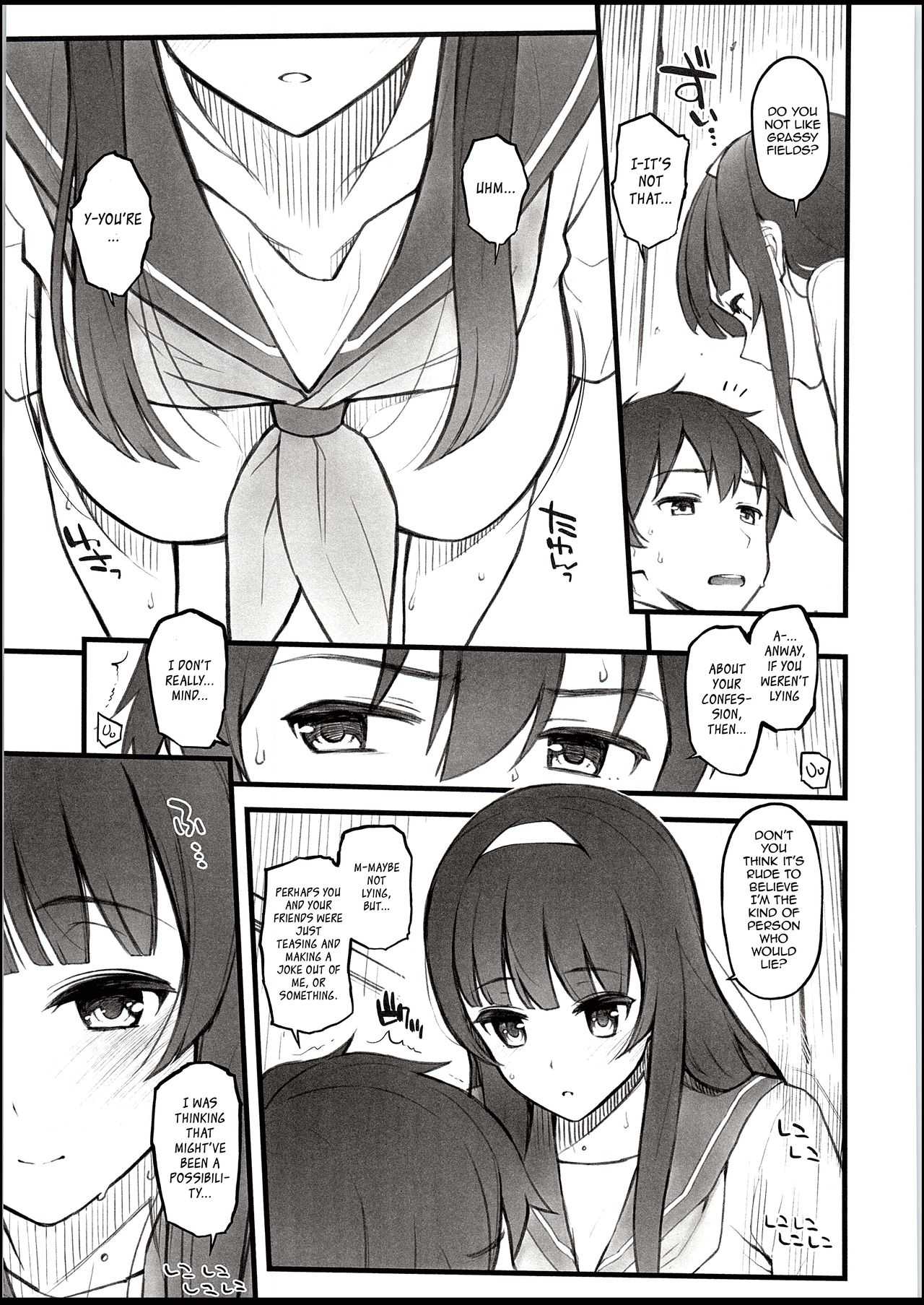 Natsu no Hi, Kouhai to, Bus-tei de. | On a Summer Day, with My Kouhai, at the Bus Stop. page 8 full