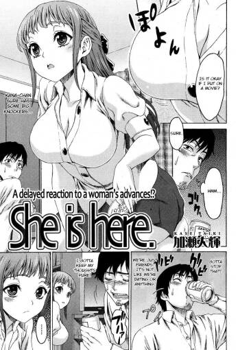 She is here. cover
