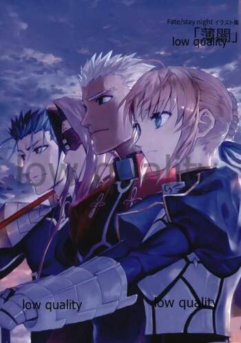 Fate/stay night イラスト集 「薄闇」 cover